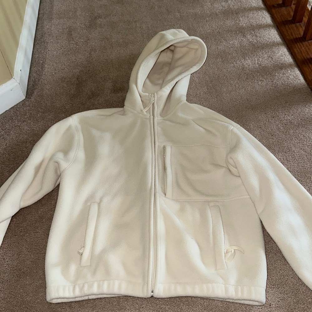 Aritzia TNA polar fleece zip up roomy fit size 1 (will fit xxs-s)